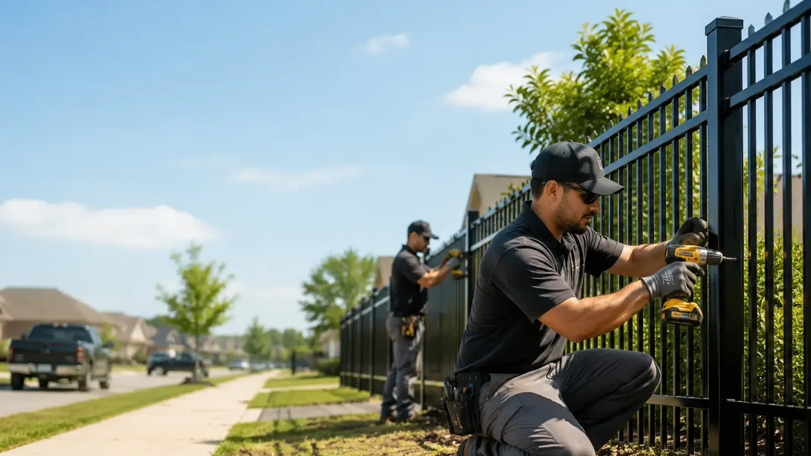 Metal Fence Installation in Chapel Hill, TN